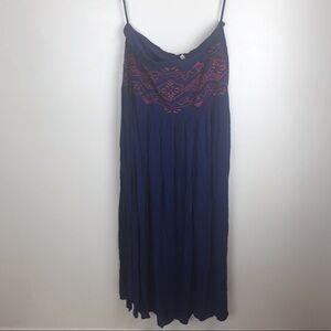 JAPNA MAXI SKIRT with EMBROIDERY Waistband Size L